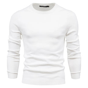 Slim Fit Winter Plain Crew Neck Jumper