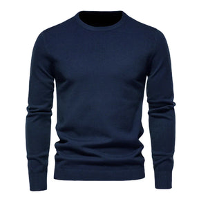Slim Fit Winter Plain Crew Neck Jumper