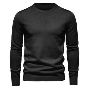 Slim Fit Winter Plain Crew Neck Jumper